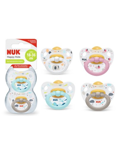NUK SUCCHIETTO HAPPY KIDS LATTICE 18-36 MESI 2 PEZZI