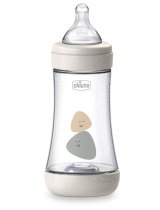 CHICCO BIBERON PERFECT 5 UNISEX 240 ML IN SILICONE 2 FORI