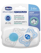 CHICCO SUCCHIETTO LIGHT BOY SILICONE 2-6 MESI 2 PEZZI