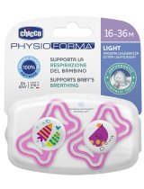 CHICCO SUCCHIETTO LIGHT GIRL SILICONE 16-36 MESI 2 PEZZI