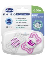 CHICCO SUCCHIETTO LIGHT GIRL SILICONE 6-16 MESI 2 PEZZI