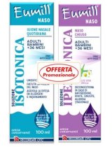 Eumill Naso Bipack Spray Isotonico 100 ml + Spray Ipertonico 100 ml 