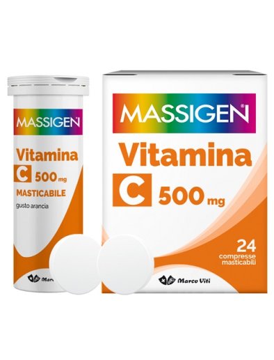 Massigen Dailyvit Integratore Vitamina C 500 mg 24 compresse masticabili