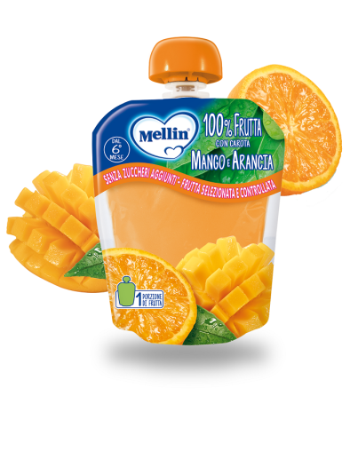 MELLIN POUCH ARANCIA MANGO 90G