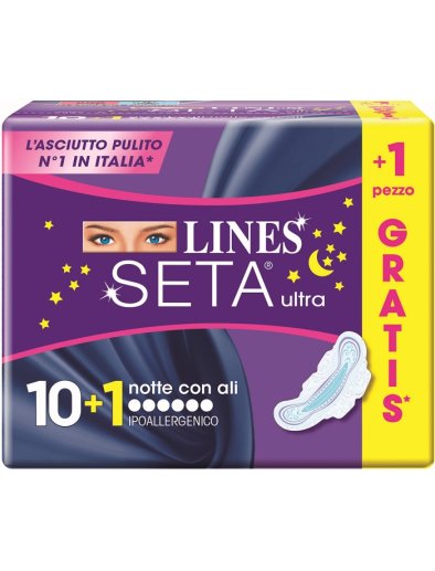 LINES SETA ULTRA NOTTE 10+1PZ