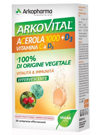 ARKOVITAL ACEROLA 1000+D3 VIT