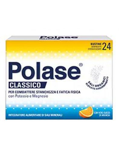 Polase Classico Arancia Integratore Magnesio e Potassio 24 Bustine