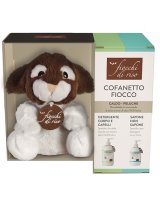 KIT FIOCCHI DI RISO CALDO-PELUCHE FIOCCO + SAPONE NON SAPONEDELICATO 240 ML + DETERGENTE CORPO E CAPELLI TALCO 400 ML