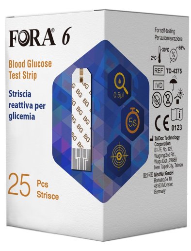 FORA 6 CONNECT STR GLICEM 25PZ