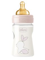 CHICCO BIBERON ORIGINAL 150ML TOUCH 1 FORO GIRL CON TETTARELLA IN CAUCCIU'