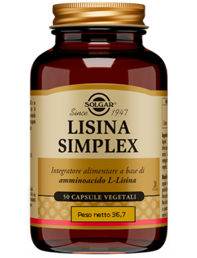 LISINA SIMPLEX 50CPS VEGETALI