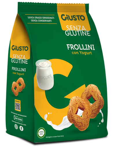 GIUSTO S/G FROLLINI YOGURT250G