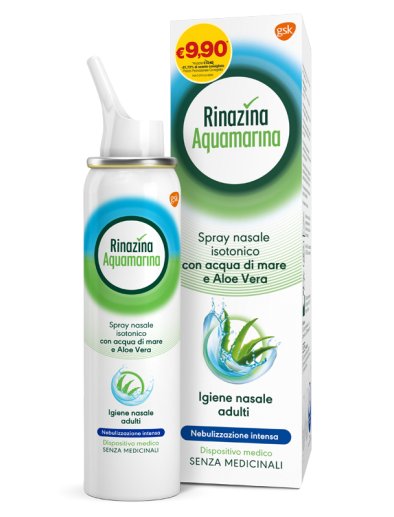 SOLUZIONE ISOTONICA RINAZINA AQUAMARINA ALOE INTENSA PROMO 100 ML