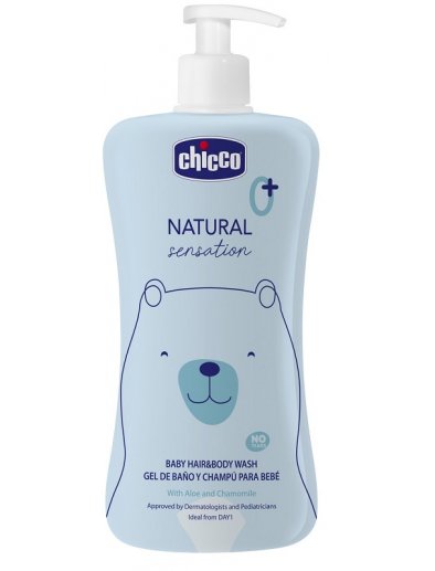Chicco Natural Sensation Baby Detergente Corpo e Capelli 500 ml