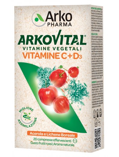 ARKOVITAL VITAMINE C+D3 20CPR