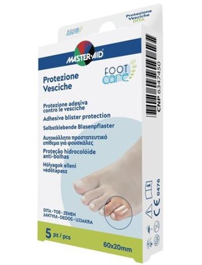 MASTER-AID FOOT CARE VESCICHE PROTEZIONE PER DITA 60X20 MM 5PEZZI