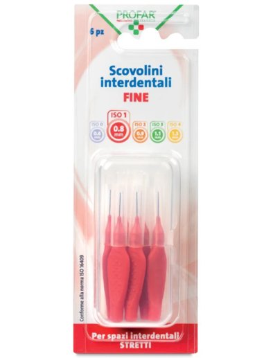 PROFAR SCOVOLINI ROSSO 0,8 6PZ