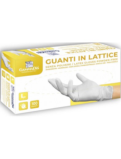 GUANTI LATTICE S/POLV S 100PZ