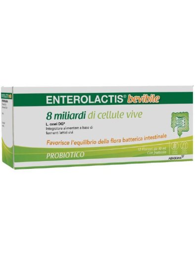 Enterolactis Bevibile Integratore Fermenti Lattici 12 Flaconcini