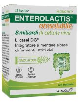 Enterolactis Orosolubile Integratore Fermenti 12 Bustine 