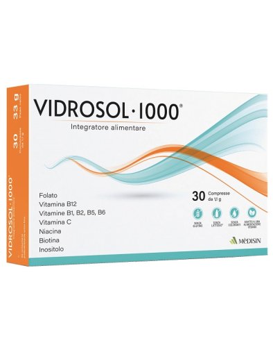 VIDROSOL 1000 30CPR
