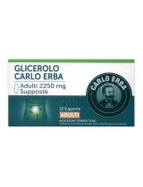 GLICEROLO (CARLO ERBA)*AD 18 supposte 2.250 mg