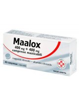 Maalox 400 mg + 400 mg Antiacidità 40 Compresse Masticabili 