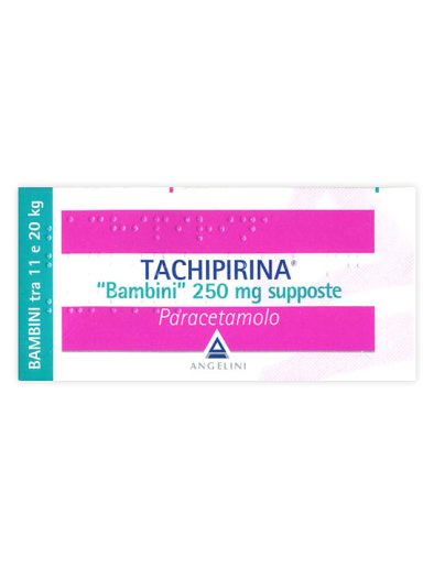 TACHIPIRINA*BB 10 supp 250 mg