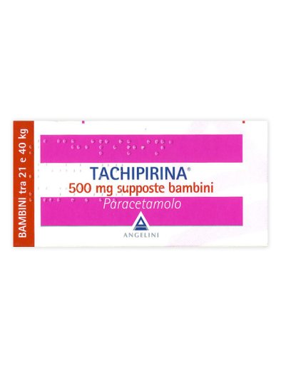 TACHIPIRINA*BB 10 supp 500 mg