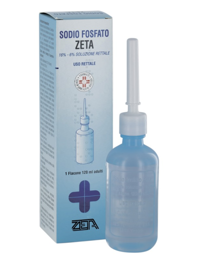 SODIO FOSFATO (ZETA FARMACEUTICI)*1 flacone soluz rett 120 ml 16% + 6%