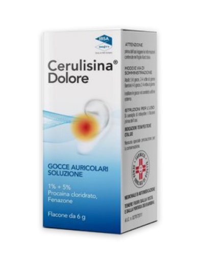 CERULISINA DOLORE*gocce auricolari 6 g 5% + 1%