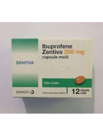 IBUPROFENE (ZENTIVA)*12 cps molli 200 mg