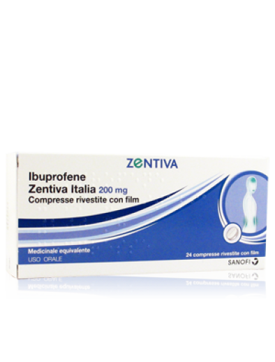 IBUPROFENE (ZENTIVA ITALIA)*24 cpr riv 200 mg