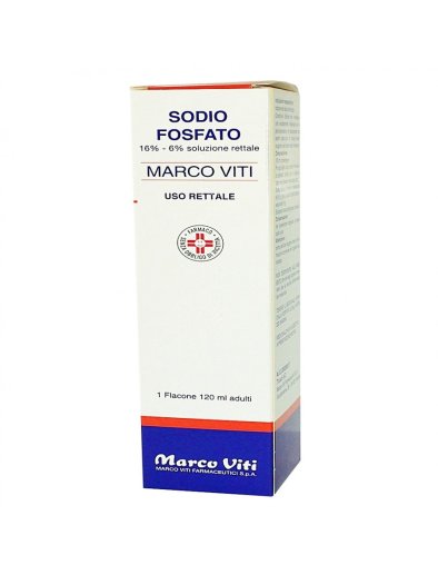 SODIO FOSFATO (MARCO VITI)*1 flacone 120 ml 16% + 6% soluz rett