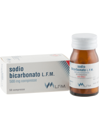 SODIO BICARBONATO (LABORATORIO FARMACOLOGICO MILANESE)*50 cpr 500 mg flacone
