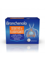 BRONCHENOLO SEDATIVO E FLUIDIFICANTE*20 pastiglie 7,5 mg + 55 mg menta