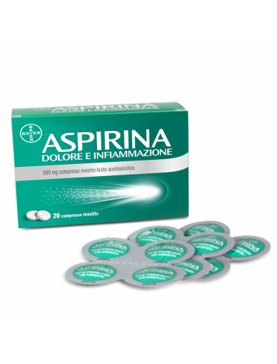 ASPIRINA DOLORE E INFIAMMAZIONE*20 cpr riv 500 mg