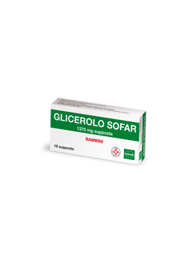 GLICEROLO SOFAR*BB 18 supp 1.375 mg