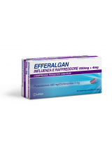 EFFERALGAN INFLUENZA E RAFFREDDORE*16 cpr riv 500 mg + 4 mg