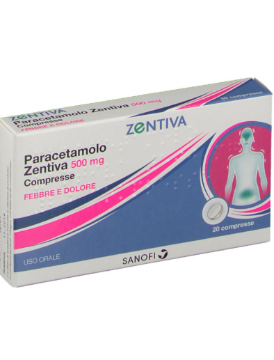 PARACETAMOLO (ZENTIVA)*20 cpr 500 mg