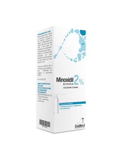 MINOXIDIL BIORGA (LABORATOIRES BAILLEUL)*soluz cutanea 60 ml2%