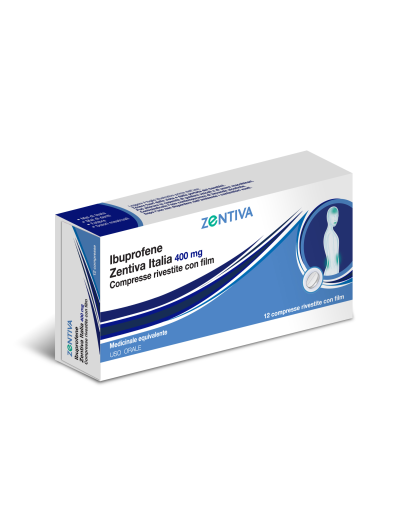 IBUPROFENE (ZENTIVA ITALIA)*12 cpr riv 400 mg