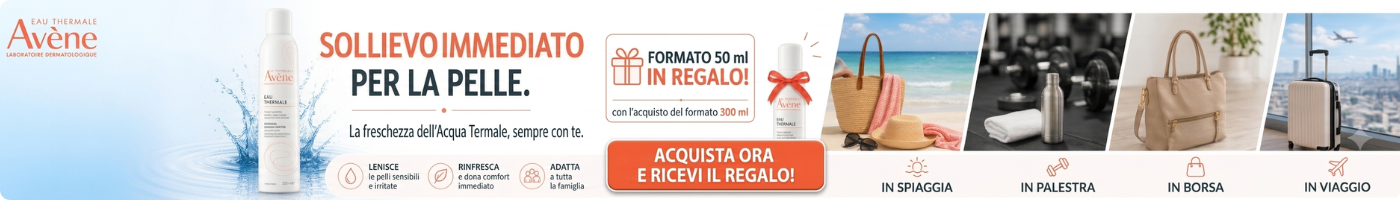 Avène Eau Thermale Spray 300 ml con formato 50 ml in regalo