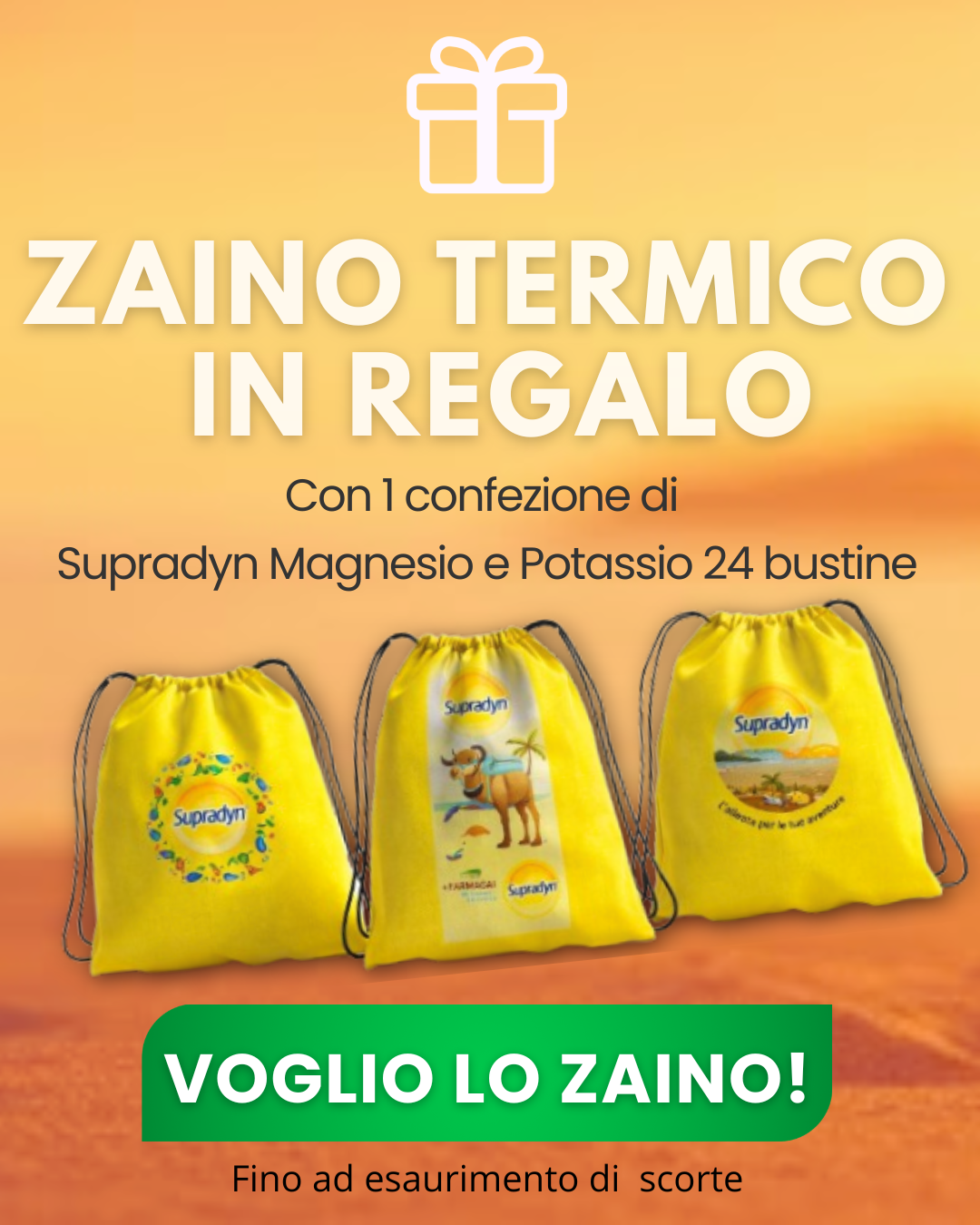 Supradyn Magnesio Potassio con zaino termico in regalo